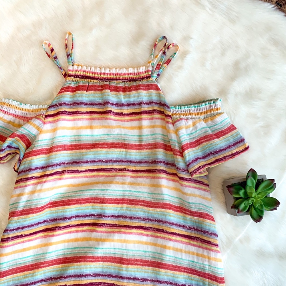 Off the shoulder dress with straps